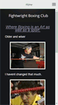 Mobile Screenshot of fightwrightboxing.com